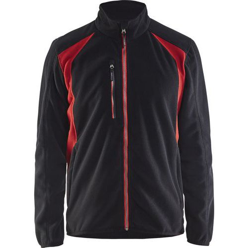 Veste Micropolaire Noir/rouge Taille 4xl