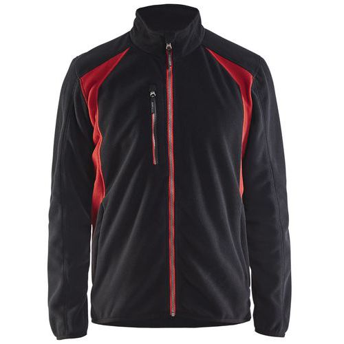 Veste Micropolaire Noir/rouge Taille M