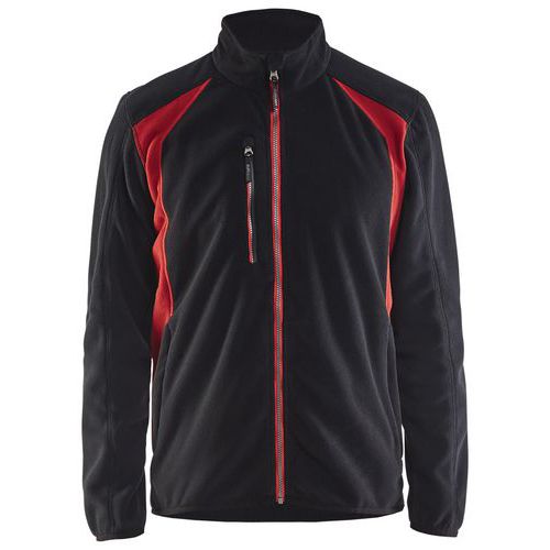 Veste Micropolaire Noir/rouge Taille S