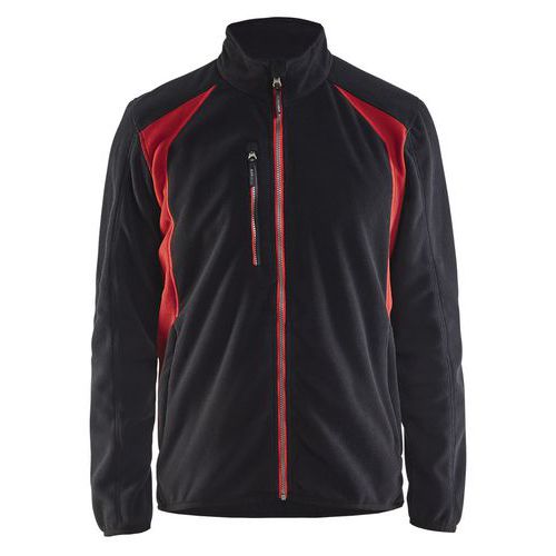 Veste Micropolaire Noir/rouge Taille Xs