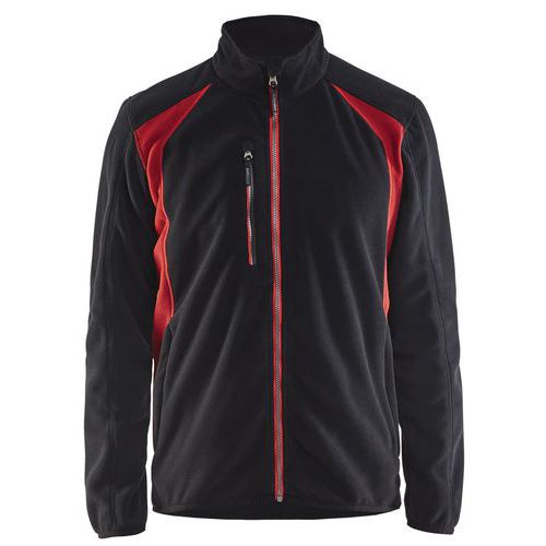 Veste Micropolaire Noir/rouge Taille Xxl