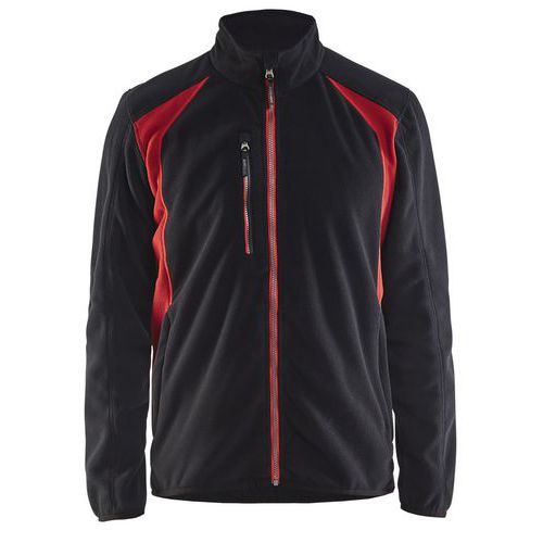 Veste Micropolaire Noir/rouge Taille Xxxl
