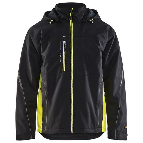 Veste De Travail Hardshell Noir/jaune Fluorescent Taille Xl