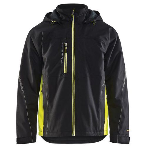 Veste De Travail Hardshell Noir/jaune Fluorescent Taille Xs
