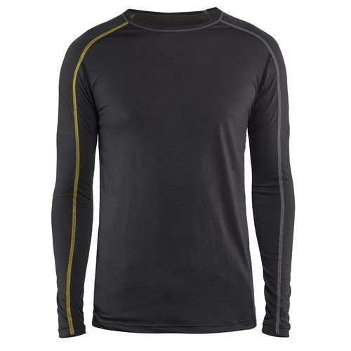 Haut De Sous-vêtements Xlight Gris Foncé/jaune Taille S