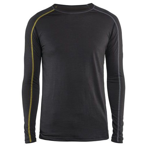 Haut De Sous-vêtements Xlight Gris Foncé/jaune Taille Xs