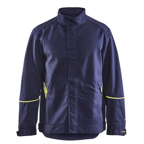 Veste De Soudeur Marine/jaune Fluorescent Taille L