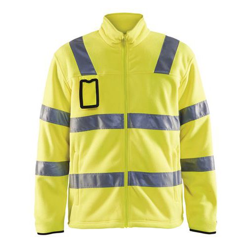 Veste Polaire Haute Visibilité Jaune Fluorescent Taille Xxl - Homme