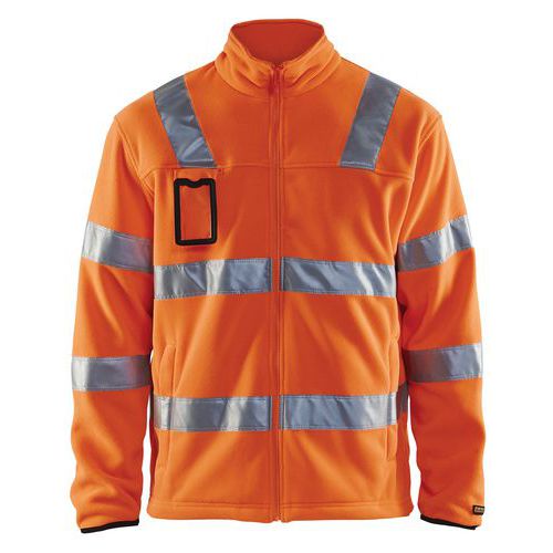 Veste Polaire Haute Visibilité Orange Fluorescent Taille Xs