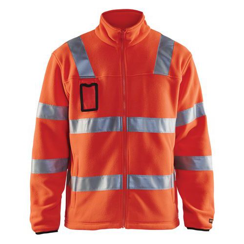 Veste Polaire Haute Visibilité Rouge Fluorescent Taille Xl