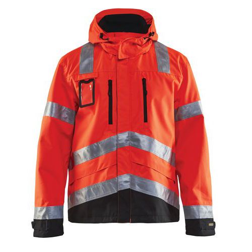 Veste Haute Visibilité Rouge Fluorescent/noir Taille 4xl