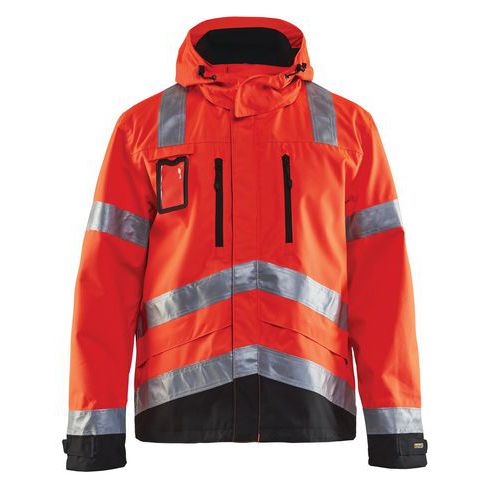 Veste Haute Visibilité Rouge Fluorescent/noir Taille Xxxl