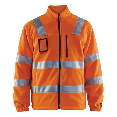Veste Polaire Haute Visibilité Orange Fluorescent Taille S