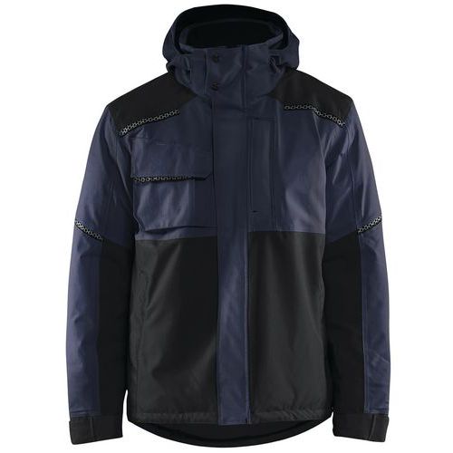 Veste De Travail Hiver Stretch 2d Marine Foncé/noir Taille Xs