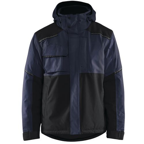 Veste De Travail Hiver Stretch 2d Marine Foncé/noir Taille Xxxl