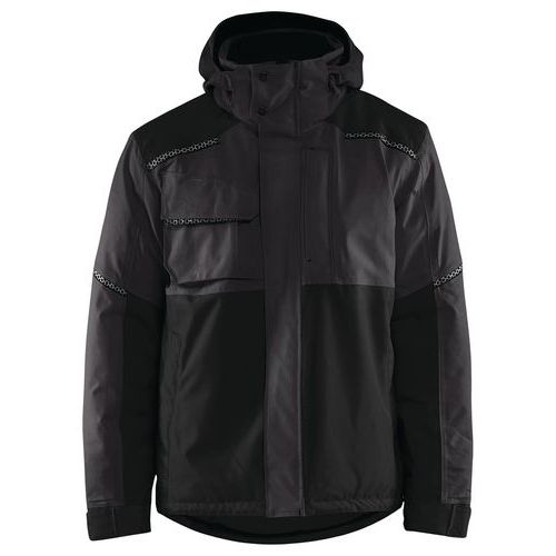 Veste De Travail Hiver Stretch 2d Gris Foncé/noir Taille S