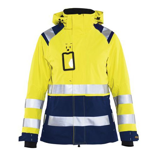 Veste Hardshell Imperméable Haute Visibilité Femme Taille M