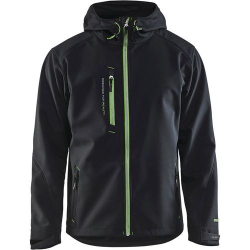 Veste Softshell à Capuche Noir/vert Taille 4xl