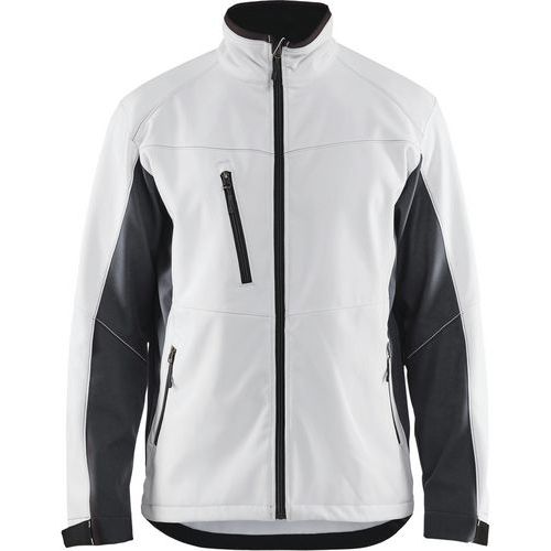 Veste Softshell Blanc/gris Foncé Taille M