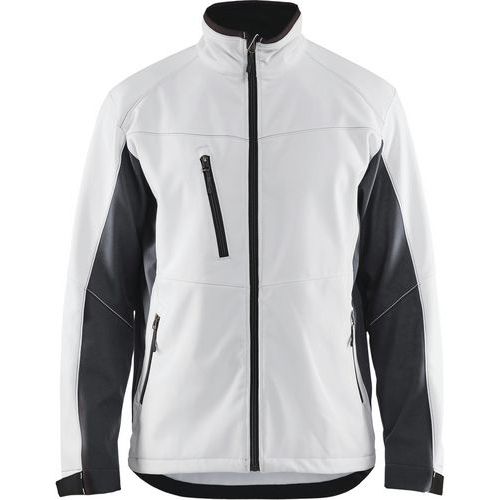 Veste Softshell Blanc/gris Foncé Taille S