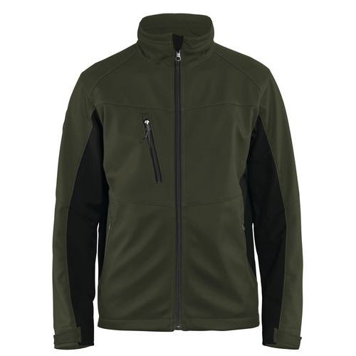 Veste Softshell Vert Olive/noir Taille S