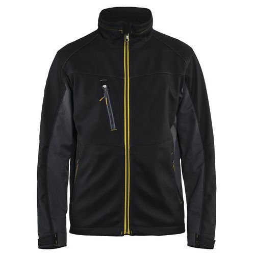 Veste Softshell Noir/jaune Fluorescent Taille L
