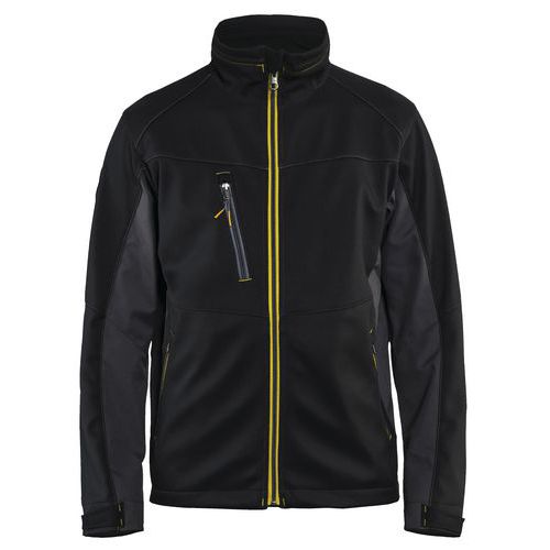 Veste Softshell Noir/jaune Fluorescent Taille M