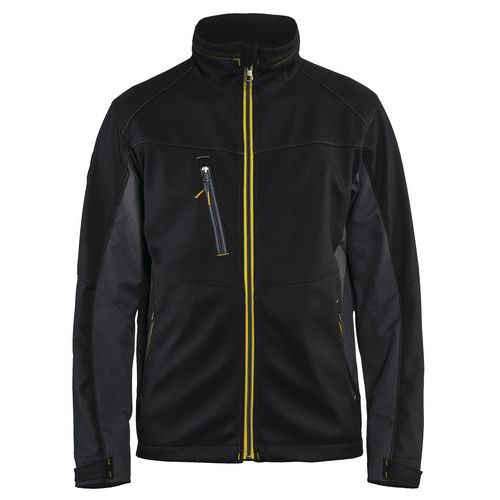 Veste Softshell Noir/jaune Fluorescent Taille Xs