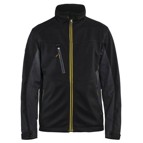 Veste Softshell Noir/jaune Fluorescent Taille Xxl