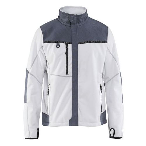 Veste Polaire Coupe-vent Blanc/gris Taille Xxxl