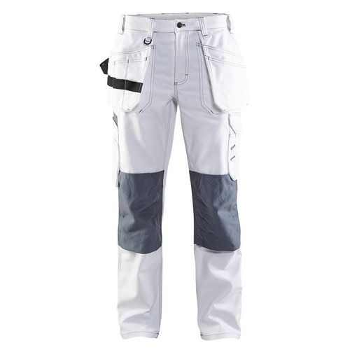 Pantalon De Travail Peintre Femme Blanc/gris Taille 40c