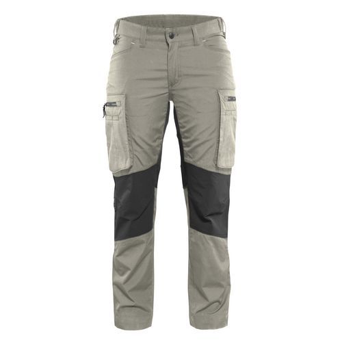 Pantalon De Travail Services Stretch Femme Beige/noir Taille 42