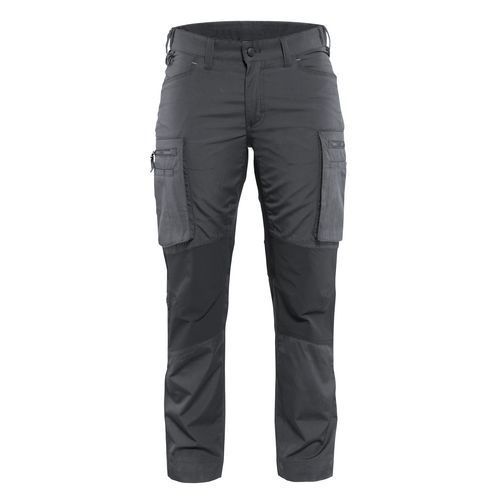 Pantalon De Travail Services Stretch Femme Gris Foncé/noir Taille 34