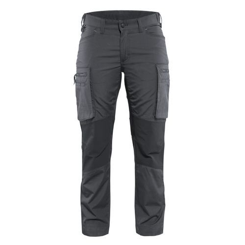 Pantalon De Travail Services Stretch Femme Gris Foncé/noir Taille 50