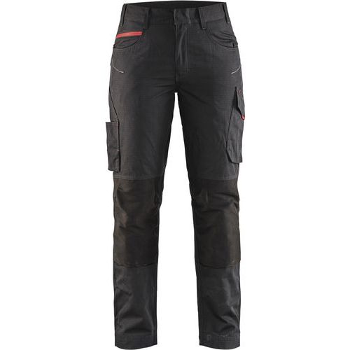 Pantalon De Travail Services Stretch Femme Noir/rouge Taille 50