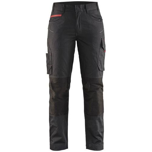 Pantalon De Travail Services Stretch Femme Noir/rouge Taille 52c