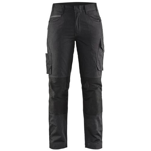 Pantalon De Travail Services Stretch Femme Noir/gris Foncé Taille 34