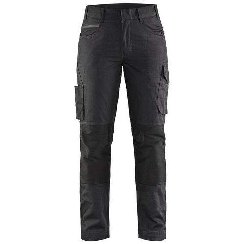 Pantalon De Travail Services Stretch Femme Noir/gris Foncé Taille 38