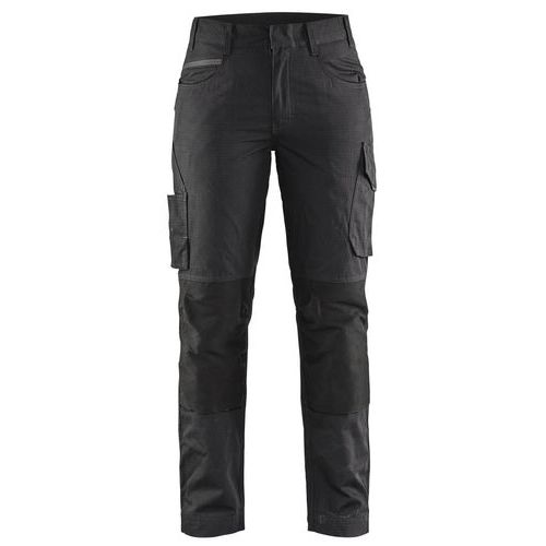 Pantalon De Travail Services Stretch Femme Noir/gris Foncé Taille 48c
