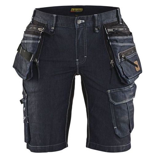 Short X1900 Artisan Denim Stretch 2d Femme/noir Taille 48