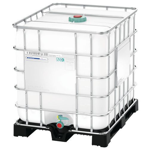 Cuve De 1000l Ex Antistatique Pal Métal Un Ouvert150 Vanne50