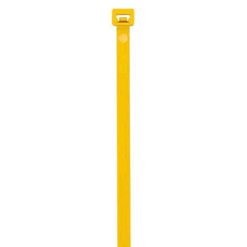 100 Colliers De Serrage Jaune Longueur 200 Mm Type Ser-200s