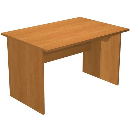 Artarredi - Bureau droit Fast 120 cm - Noyer - Plateau mélaminé - Éco-responsable