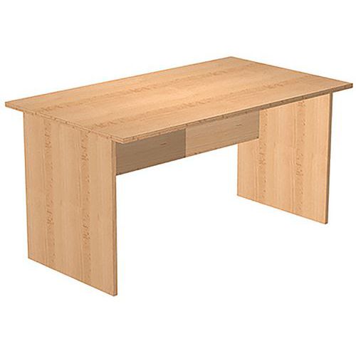 Artarredi - Bureau droit Fast 140 cm - Hêtre - Éco-responsable, Plateau Mélaminé