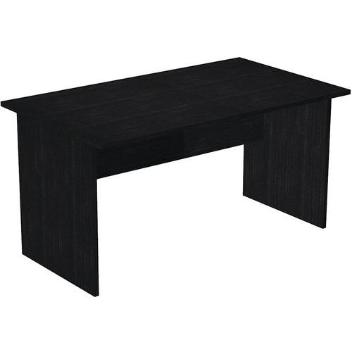 Artarredi - Bureau droit Fast 140 cm - Noir - Plateau mélaminé - Éco-responsable