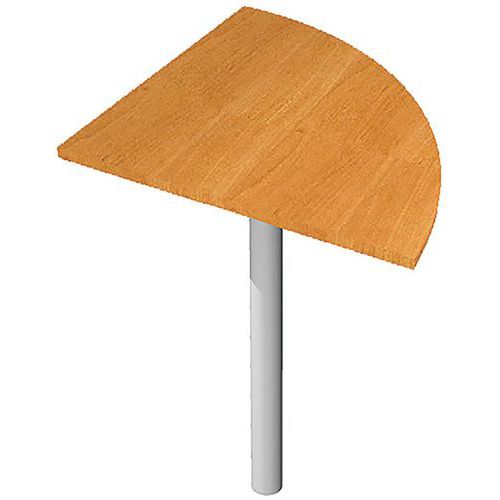 Angle Bureau 90° Pieds Renfort Métal Prest 80cm - Aulne