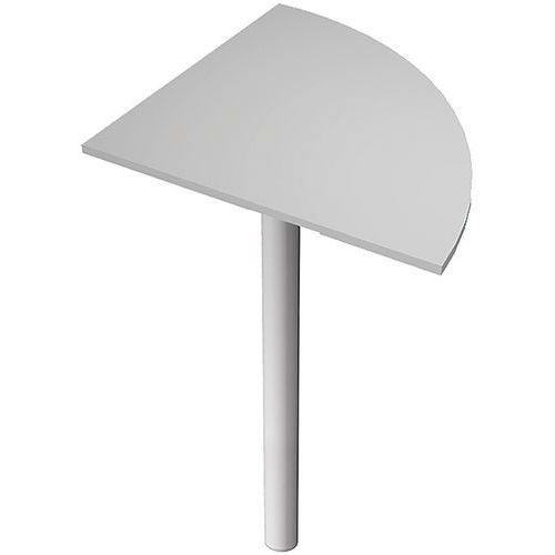 Angle De Bureau 90° Pieds Renfort Métal Fast 80cm - Gris