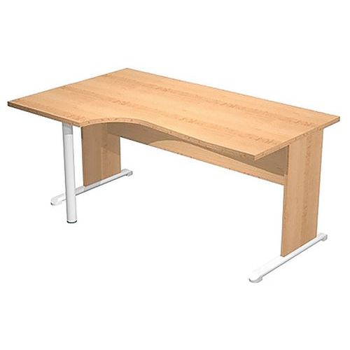 Artarredi - Bureau d'angle 90° gauche Fast - 160cm - Hêtre - Éco-responsable, Plateau Mélaminé