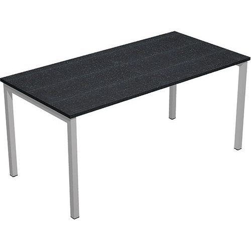 Bureau Droit À 4 Pieds Métal Fast 4 Pieds - 180cm - Noir