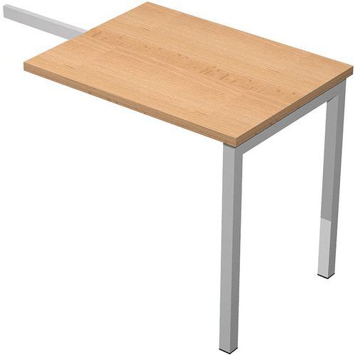 Retour Direct Pour Bureau Fast - 2 Pieds 80cm - Hêtre